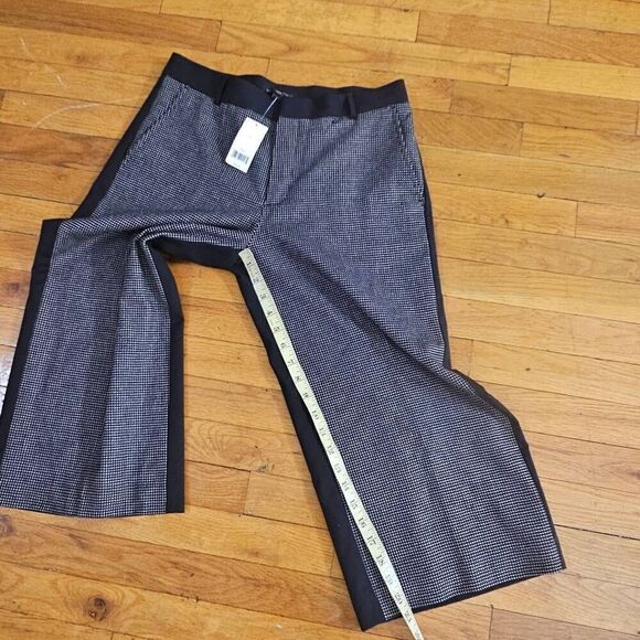 Banana Republic Flannel Gaucho Pant Size 4 Wide-Leg Trousers Wool pants $89 - Picture 7 of 12